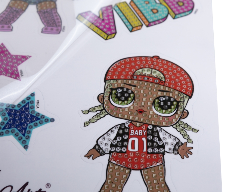 Craft Buddy Craft Buddy CAMK-LOL201 Crystal Art Sticker Set LOL Characters