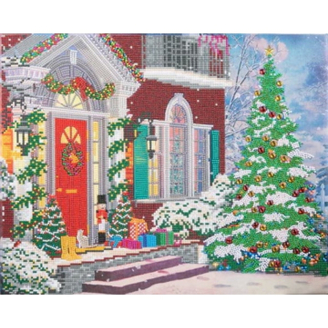 Craft Buddy CAK-A211L Crystal Art Kit 50 x 40 cm Christmas House
