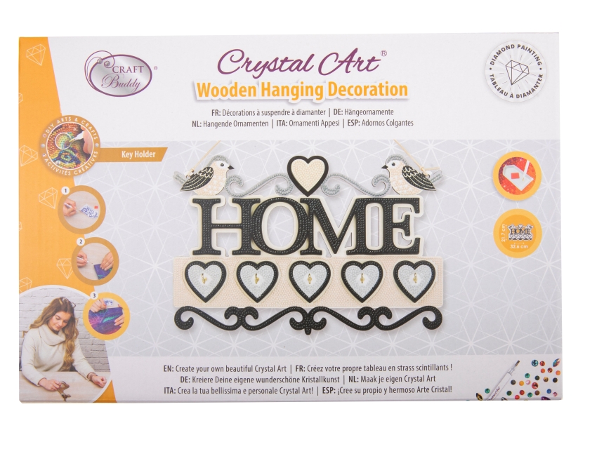 Craft Buddy CA- HD012KT Crystal Art Keys Holder