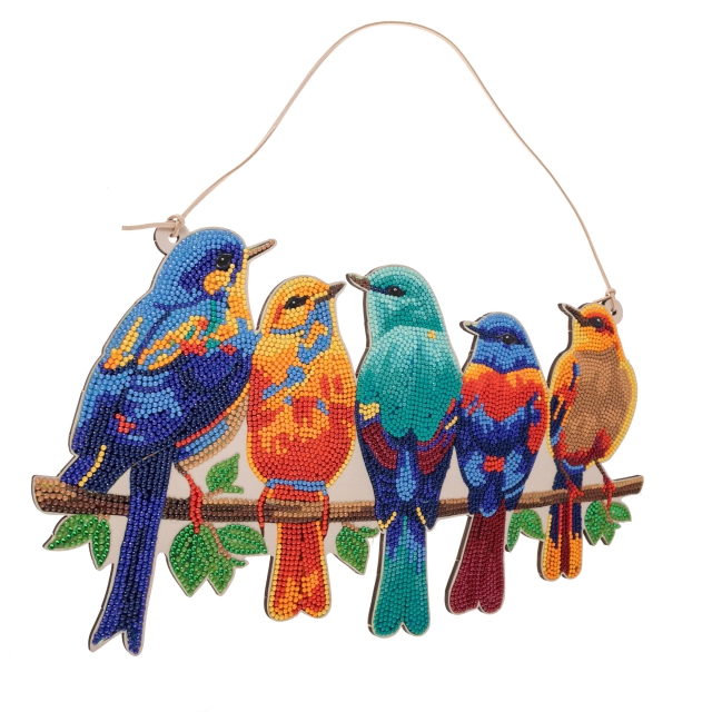 Craft Buddy CA- HD011KT Crystal Art Hanging Songbirds
