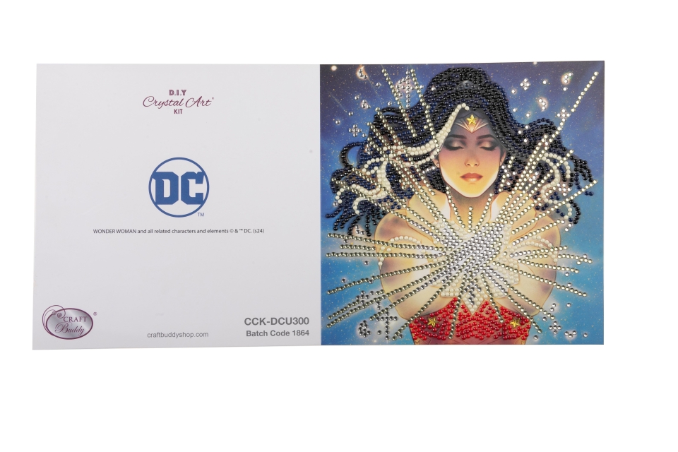 Craft Buddy CCK-DCU300 Crystal Art Card 18 x 18 cm Wonder Woman