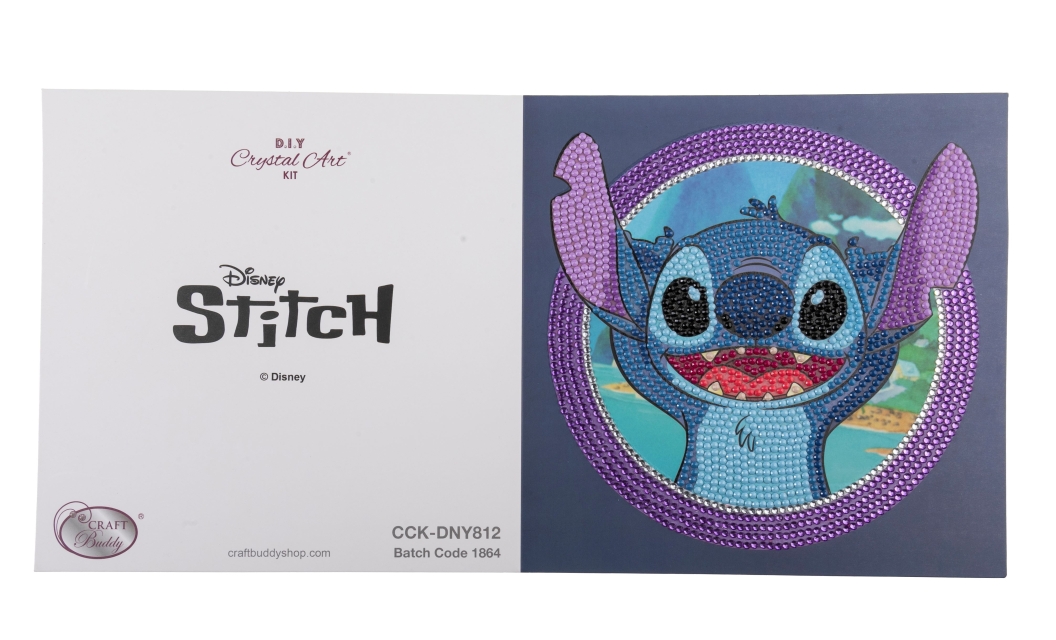 Craft Buddy CCK-DNY812 Crystal Card Kit 18 x 18 cm Stitch