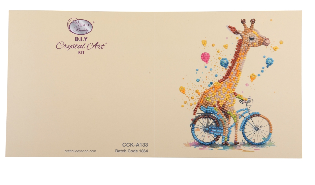 Craft Buddy CCK-A133 Crystal Card Kit 18 x 18 cm Giraffe