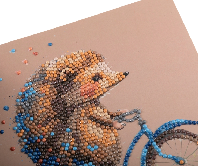 Craft Buddy CCK-A131 Crystal Card Kit 18 x 18 cm Cute Baby Hedgehog