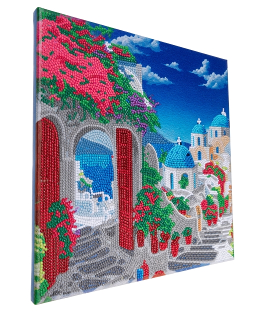 Craft Buddy CAK-A200M 30 x 30 cm Crystal Art Kit Holzrahmen Blue House View