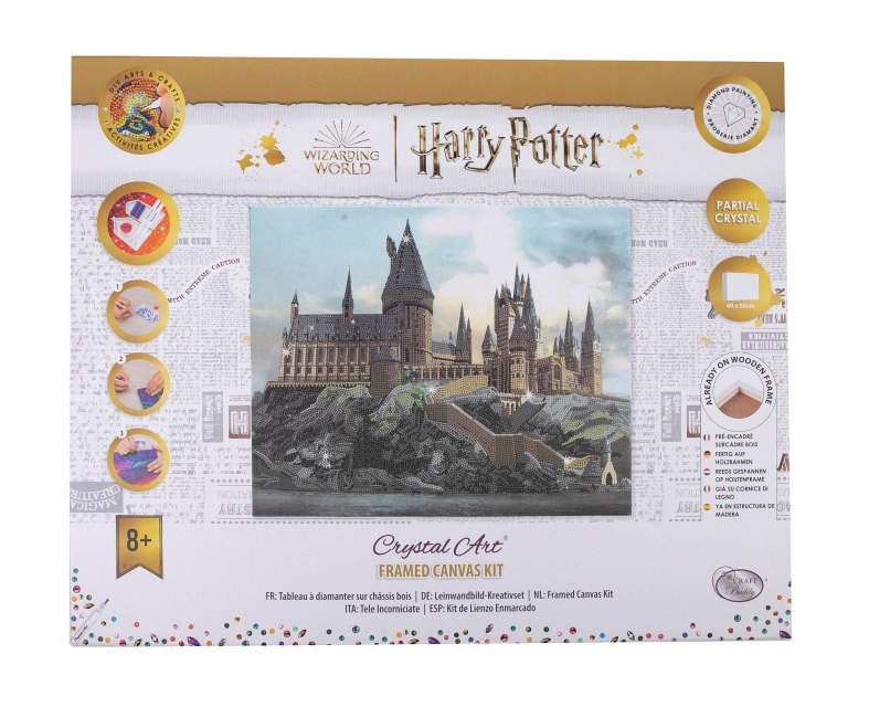 Craft Buddy CAK- HPS600L Crystal Art Framed Querformat 40 x 50 cm Hogwarts Castle