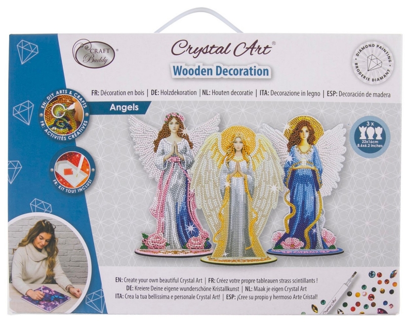 Craft Buddy CA-MDF-050 Crystal Art Angels