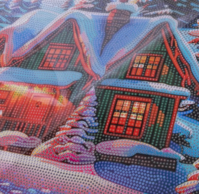 Craft Buddy CAS-053L Crystal Art 40 x 50 cm Scroll Kit Winter Sunset