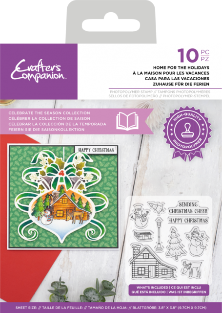 Crafter's Companion Celebrate the Season Clear Stamp Home for the Holiday