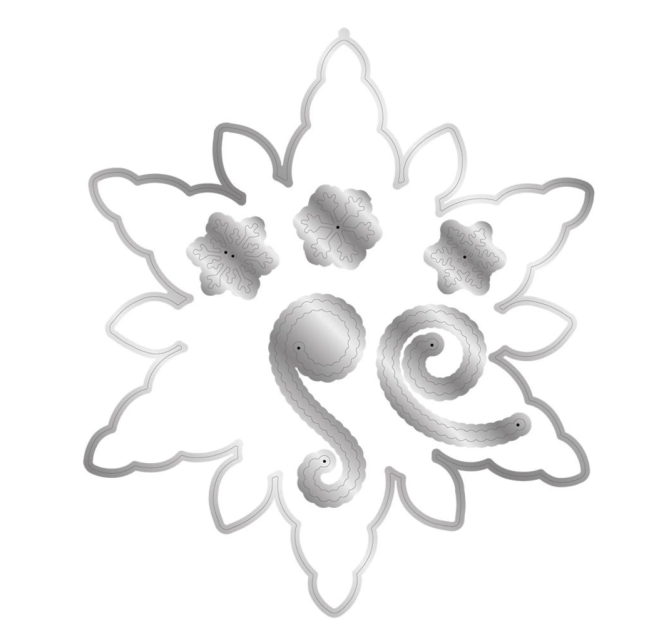 Crafter's Companion In The Frame Snowflake Stories Die Falling Snowflakes