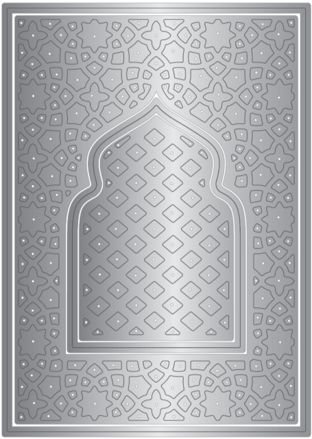 Crafter's Companion Arabian Nights Metal Dies Decorated Window