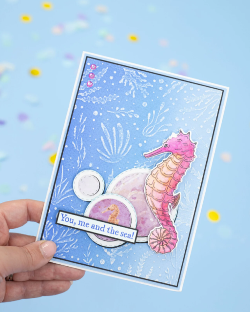 Crafter's Companion Enchanted Ocean 8 x 8 Inch Resist Pad