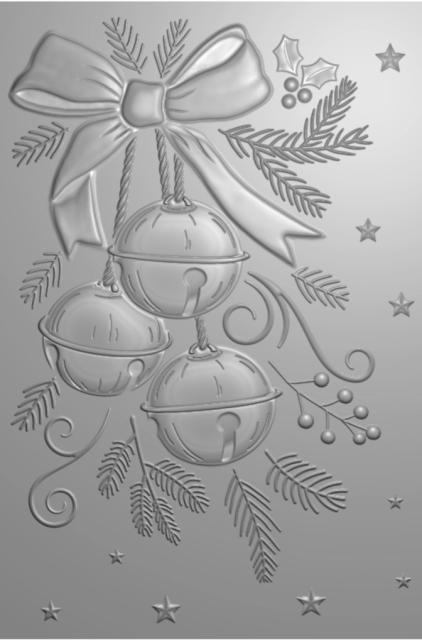 Crafter's Companion 3D Embossing Folders Jingle All The Way The Sound of Christmas