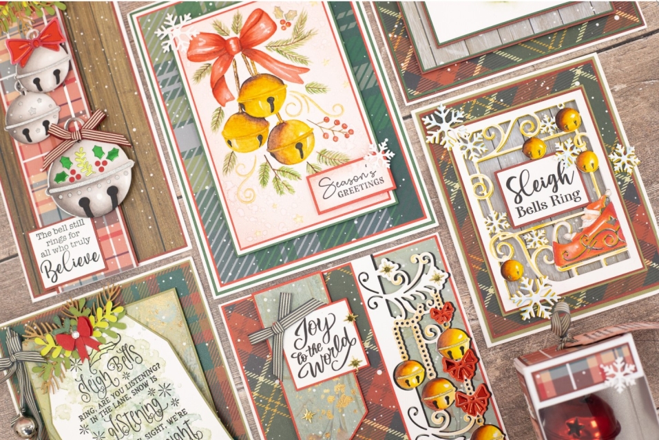 Crafter's Companion 3D Embossing Folders Jingle All The Way The Sound of Christmas