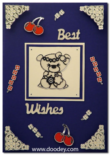 Reddy Stickerbogen 10 x 23 cm Ecken Daisy, silber