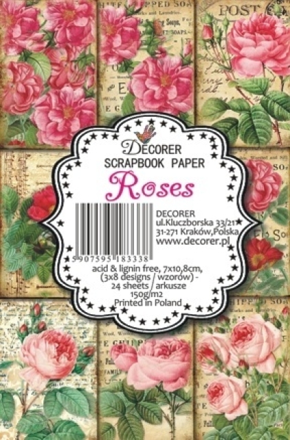 Decorer Roses Paper Pack