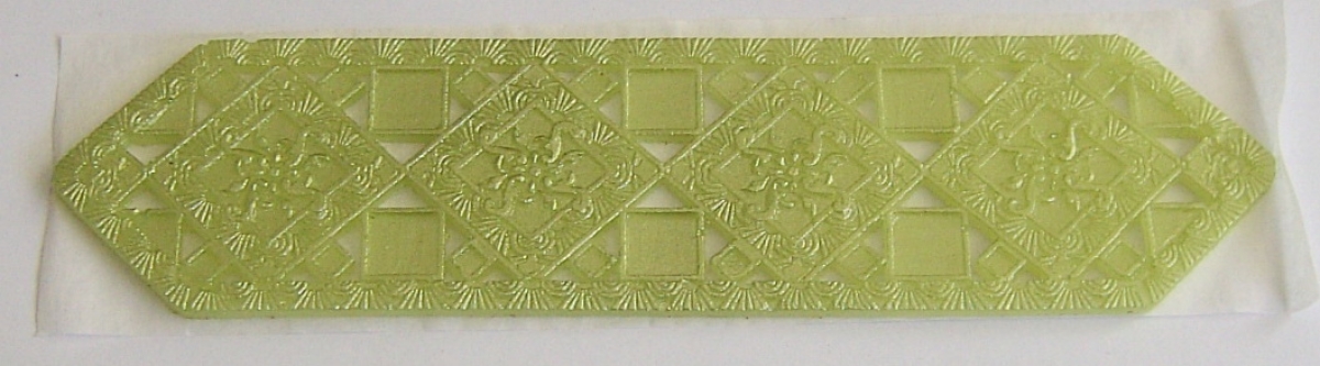 Wachs Dekor Borte ca. 5 x 20 cm limette