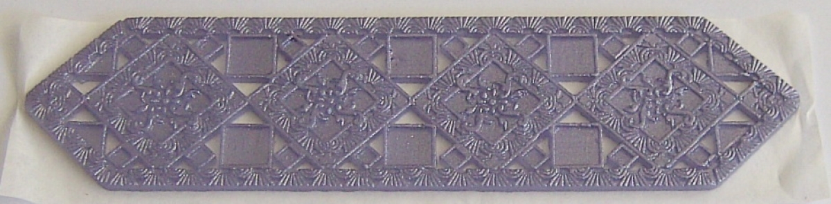 Wachs Dekor Borte ca. 5 x 20 cm flieder