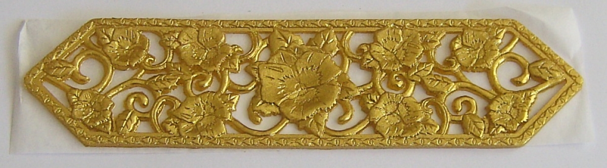 Wachs Dekor Borte ca. 5 x 20 cm gold