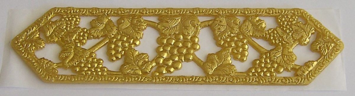 Wachs Dekor Borte ca. 5 x 20 cm gold