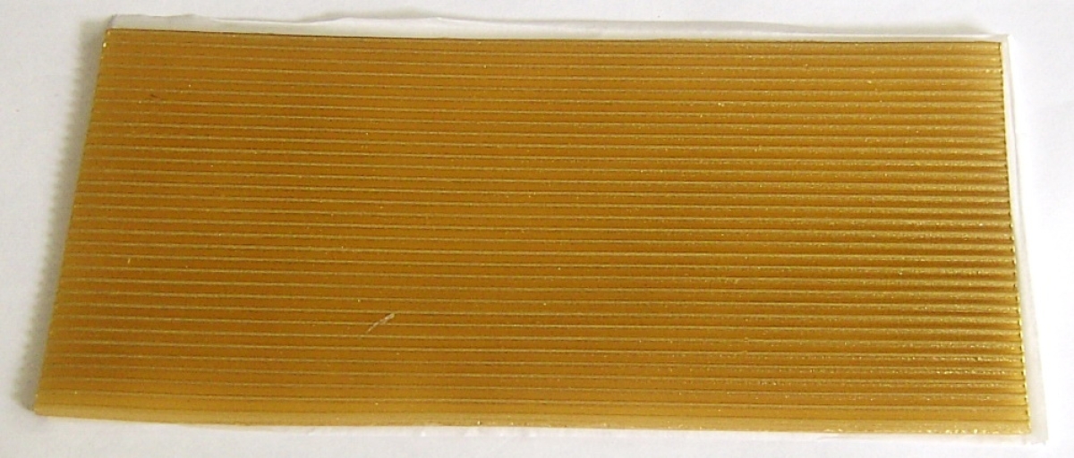 Wachs Platte mit Dekor Borten gold