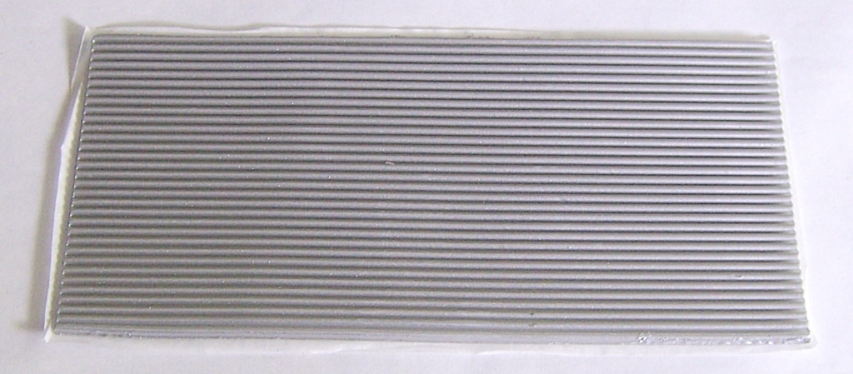 Wachs Platte mit Dekor Borten silber
