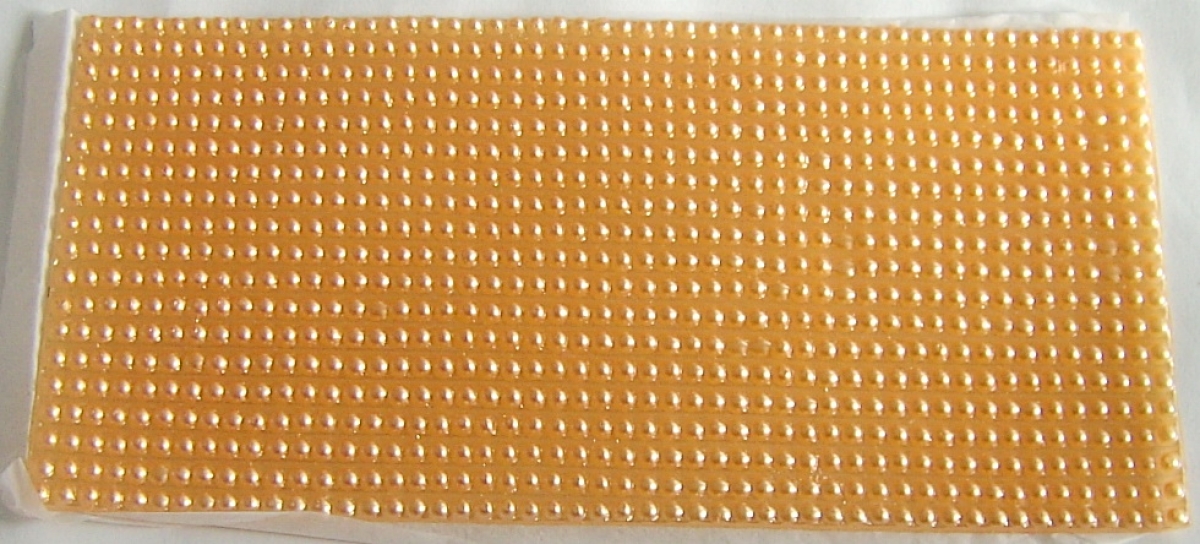 Wachs Platte mit Dekor Borten orange