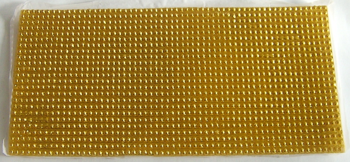 Wachs Platte mit Dekor Borten gold