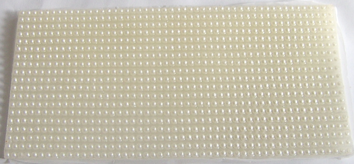 Wachs Platte mit Dekor Borten weiss