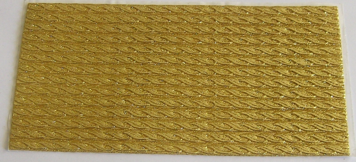 Wachs Dekor Platte gold