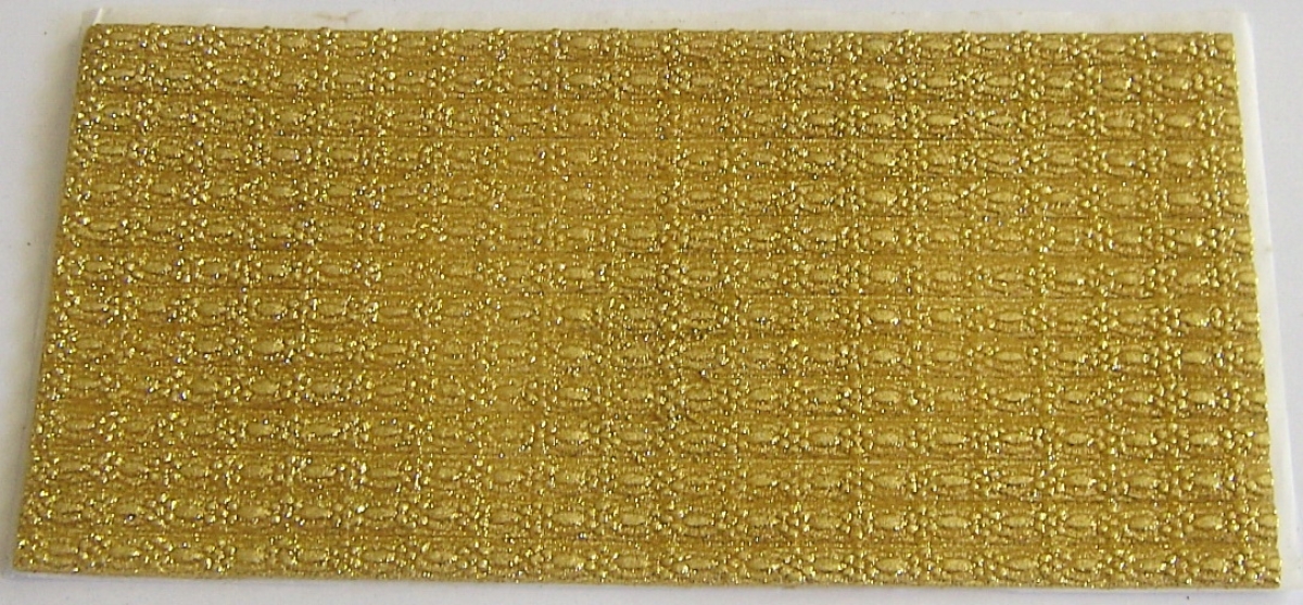 Wachs Dekor Platte gold