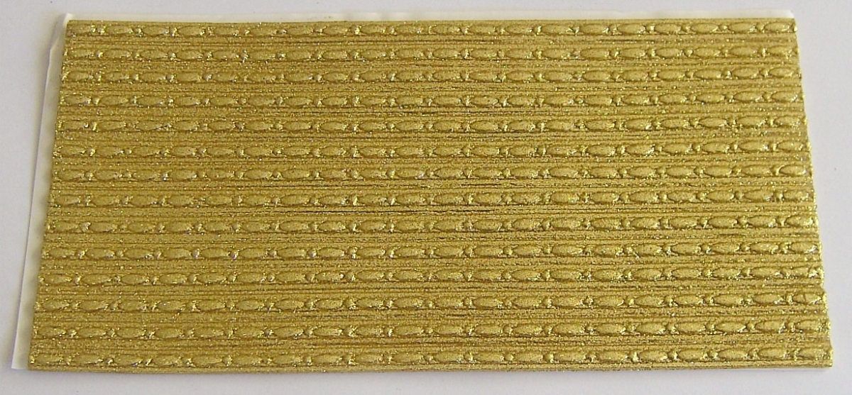 Wachs Dekor Platte gold