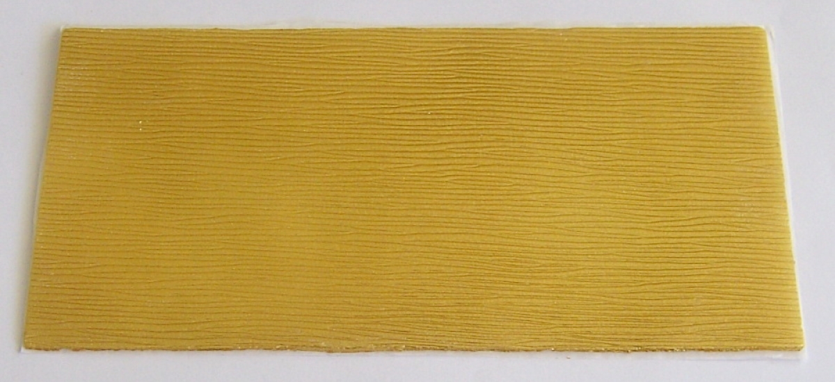 Wachs Dekor Platte gold