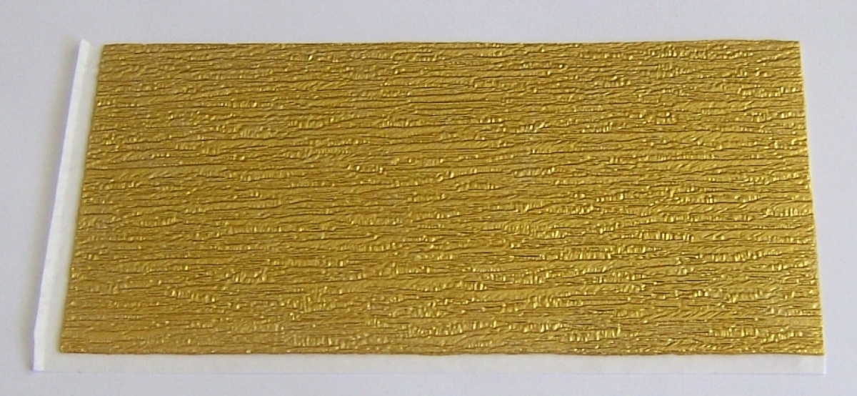 Wachs Dekor Platte gold