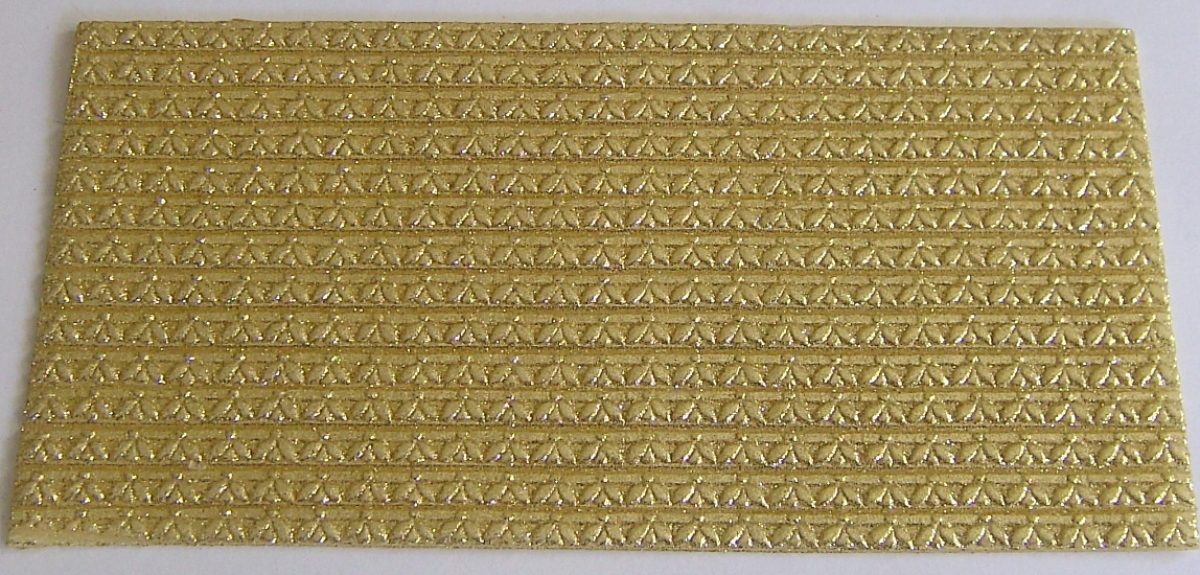 Wachs Dekor Platte gold