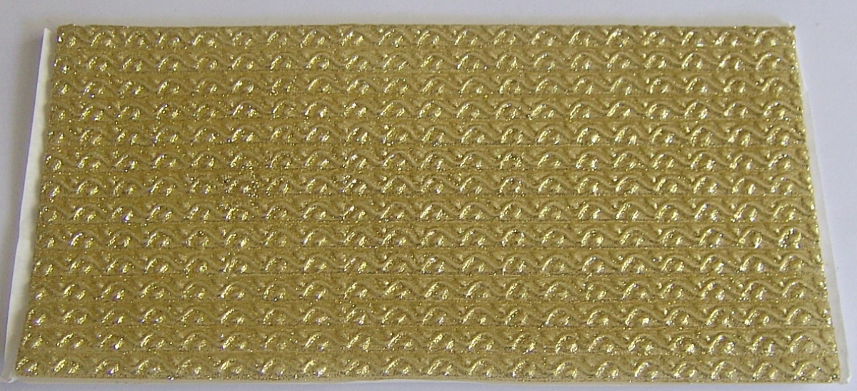 Wachs Dekor Platte gold