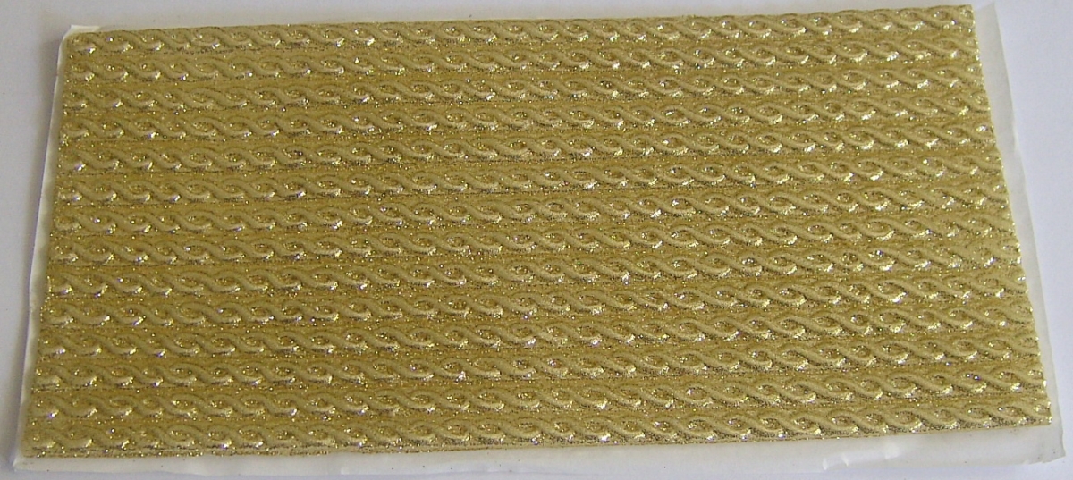 Wachs Dekor Platte gold