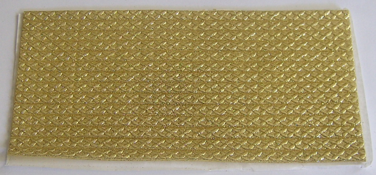 Wachs Dekor Platte gold