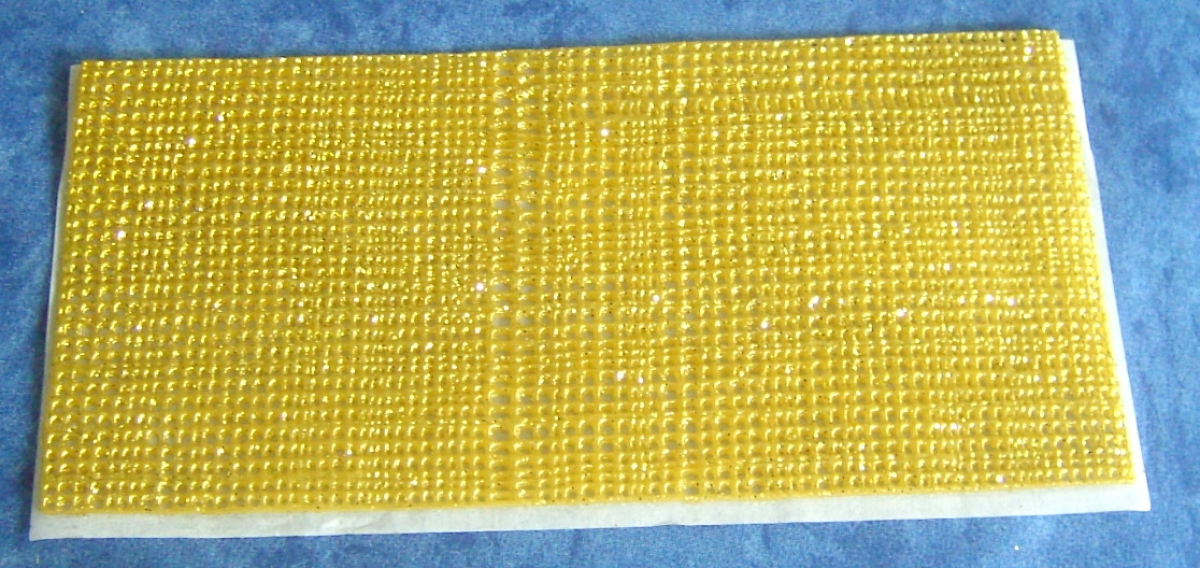 Wachs Dekor Platte gold