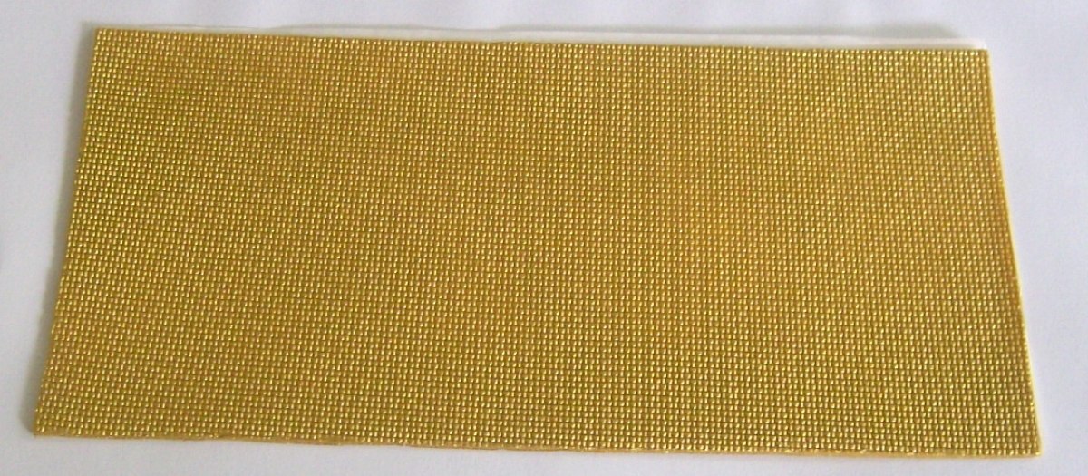 Wachs Dekor Platte gold