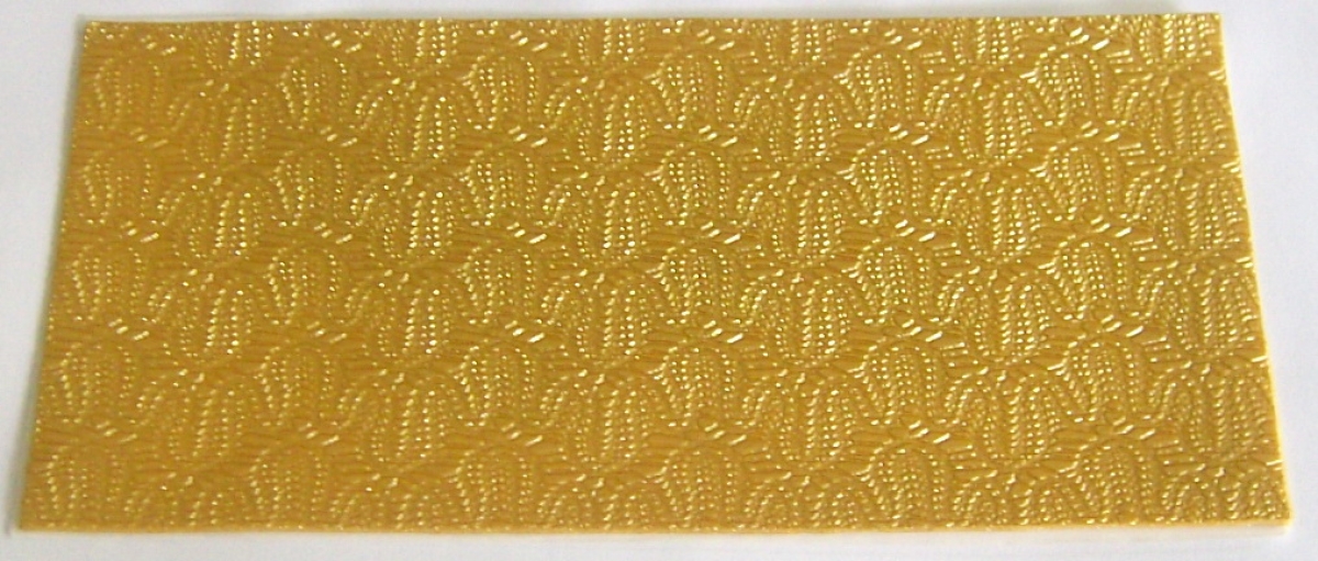 Wachs Dekor Platte gold