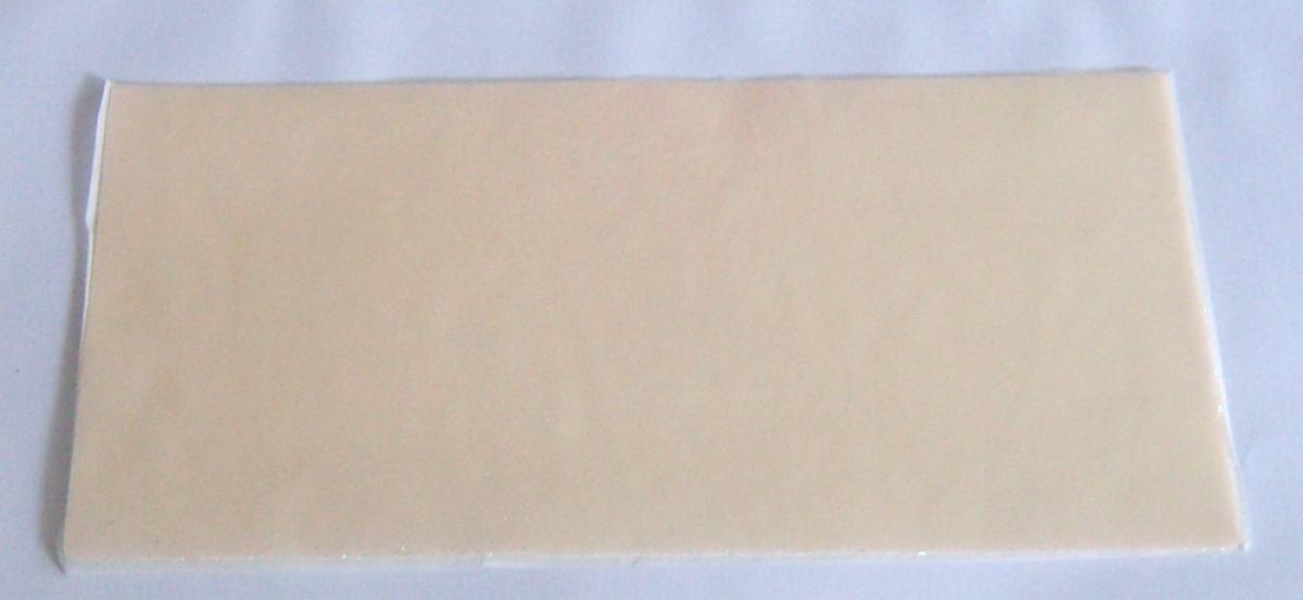 Wachs Dekor Platte weiss mit leichtem Glitter