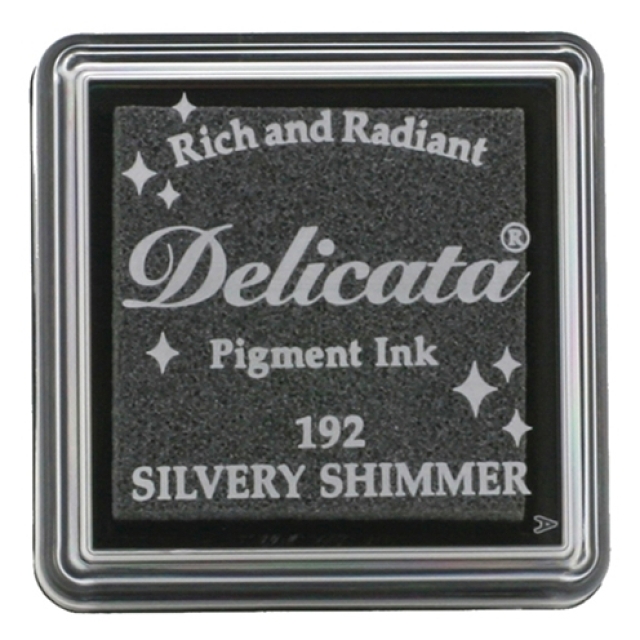 Stempelkissen Delicata 2,5 x 2,5 cm Silvery Shimmer