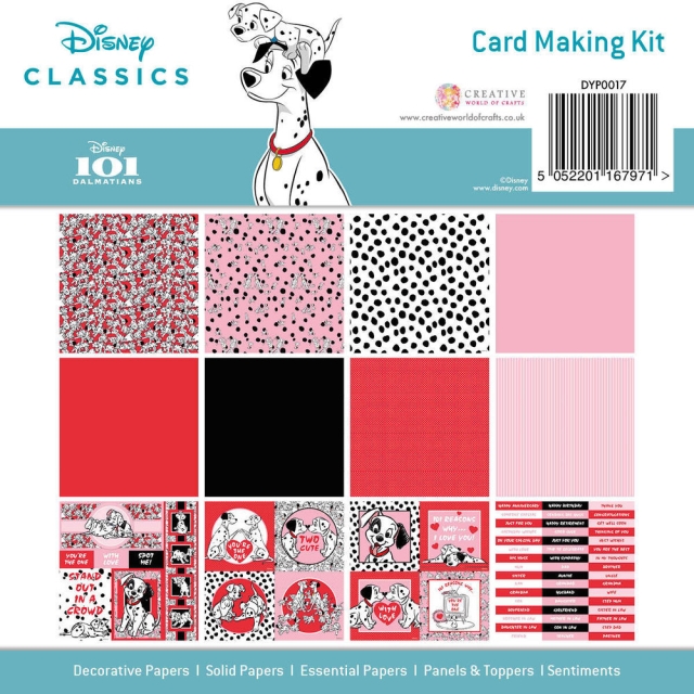 Creative Expressions 101 Dalmatians 8 x 8 Inch Card Making Kit