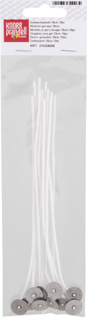 Gelwachsdocht 18 cm