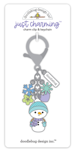 Doodlebug Design Snow Much Fun Just Charming Clip & Keychain