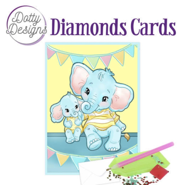 Diamond Painting Dotty Design Elephants