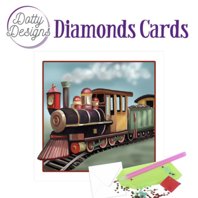 Diamond Painting Dotty Design Vintage Locomotive
