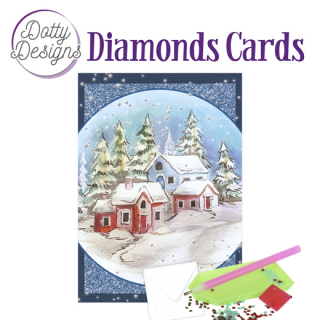 Diamond Painting Dotty Design Snow Landscape