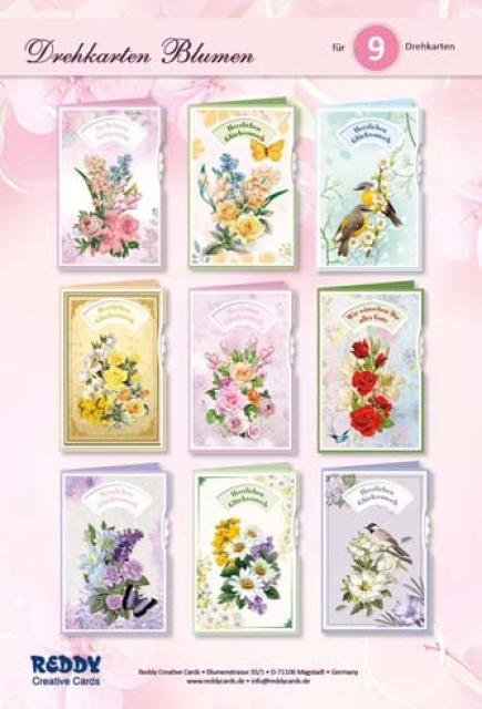 Reddy Cards Drehkarten Blumen